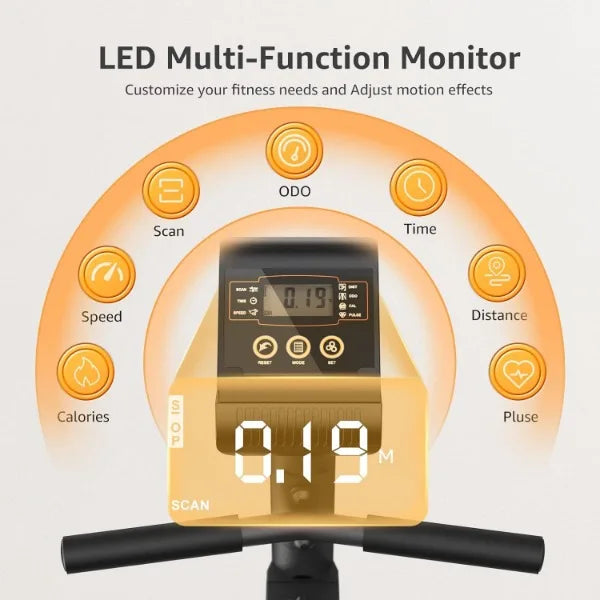 Recumbent Exercise Bike Indoor Magnetic Cycling Fitness Equipment