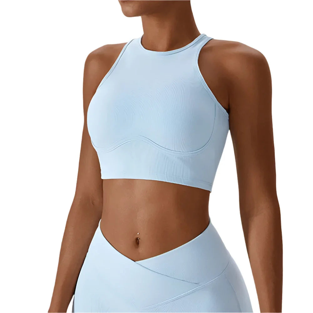 Women's Gathered Push Up Fitness Top